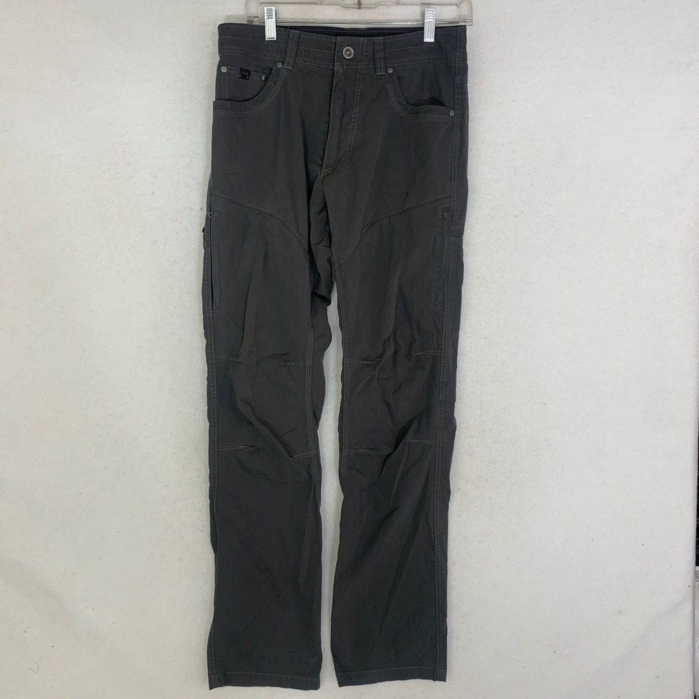 KUHL Radikl Hiking Pants Men 30x33 Carbon Gray Articulated Knee Utility Outdoors
